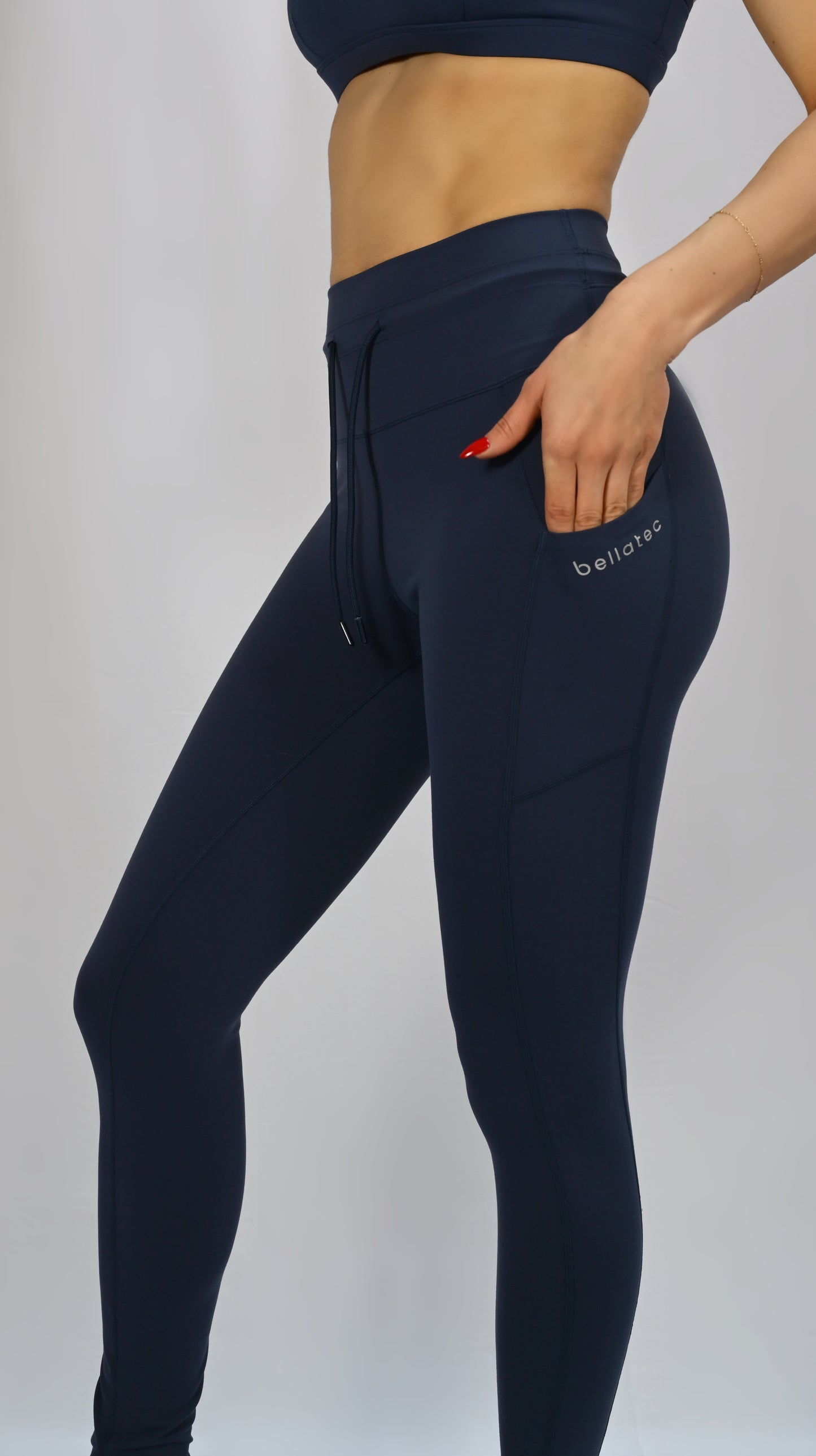 High-Compression Tie Waist Leggings for Women β Sculpting, Buttery Soft, Pocketed Workout Leggings for HIIT, Yoga & Pilates