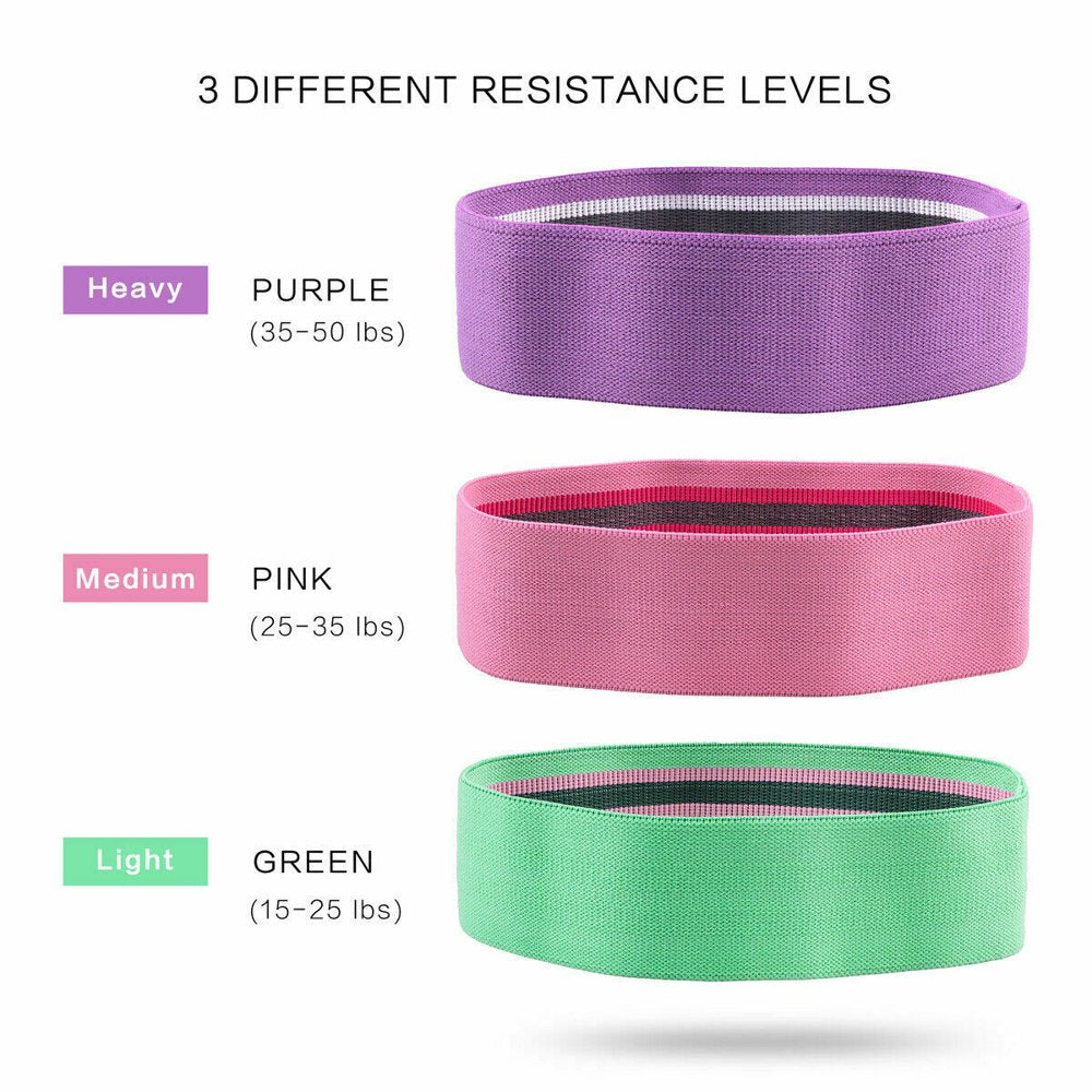 Crossfit Exercise Yoga Fitness Hip Leg Booty Resistance Single Bands Loop Workout - Green