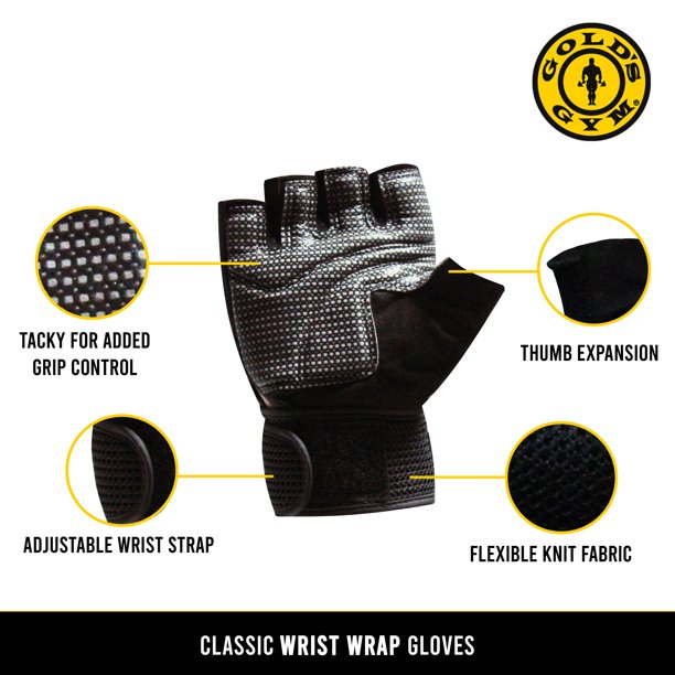 Gym Classic Wrist Wrap Gloves