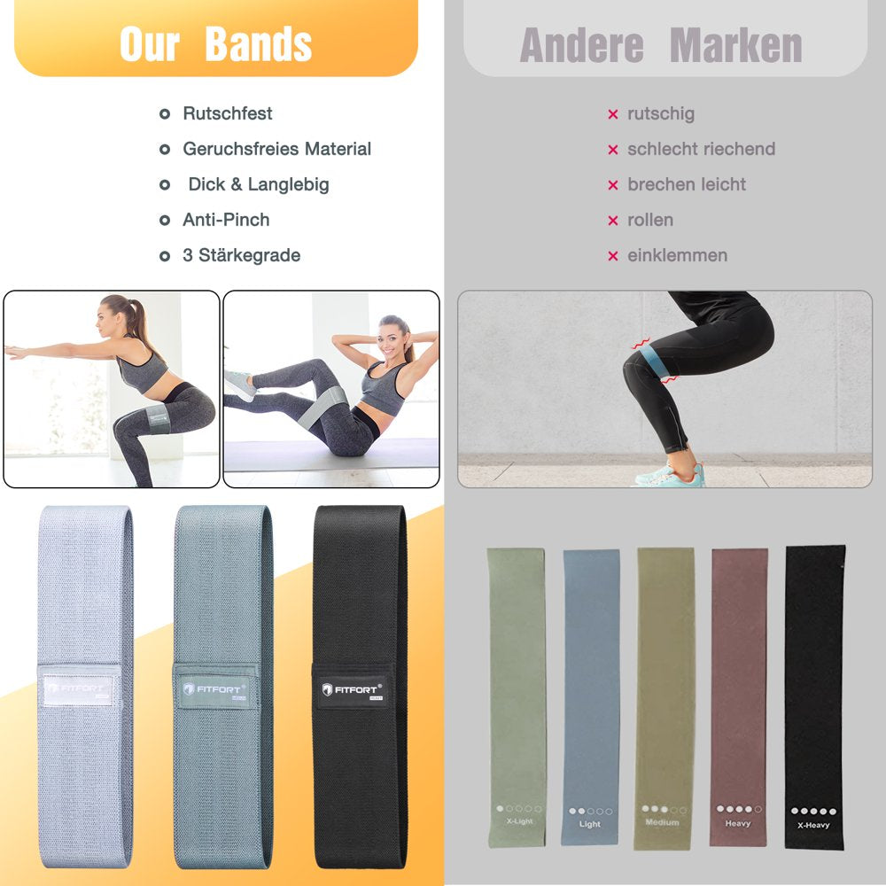 Resistance Bands for Legs and Butt Exercise Bands Non Slip