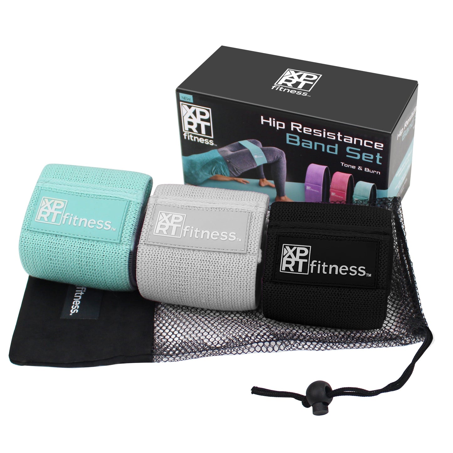3 Fitness Resistance Bands Set - For Booty Butt Hip Anti Slip Bands Set carabellariazzo.com 