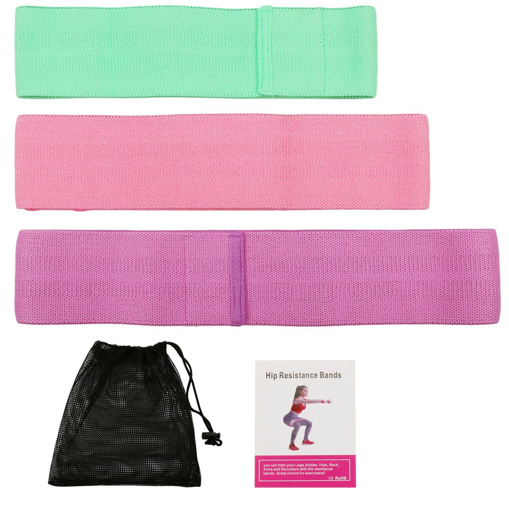 Fabric Loop Resistance Bands: anti Slip Fabric Fitness Band for Legs and Butt All Training Levels