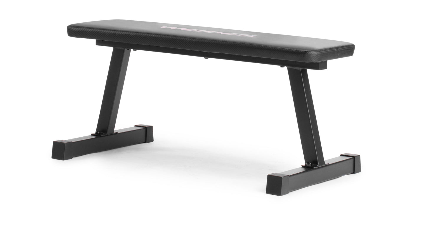 Traditional Flat Bench with a Sewn Vinyl Seat, 460 lb. Weight Limit carabellariazzo.com 