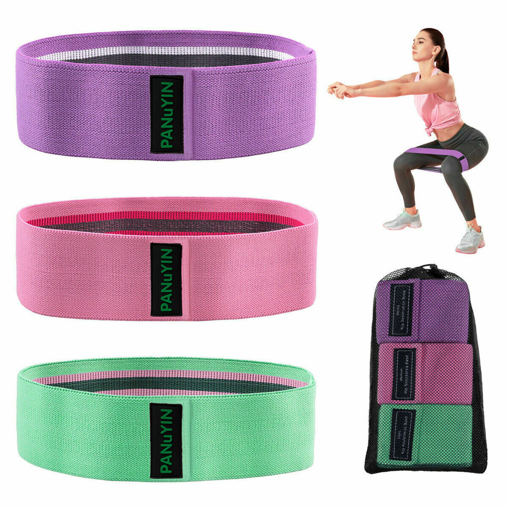 Crossfit Exercise Yoga Fitness Hip Leg Booty Resistance Single Bands Loop Workout - Green