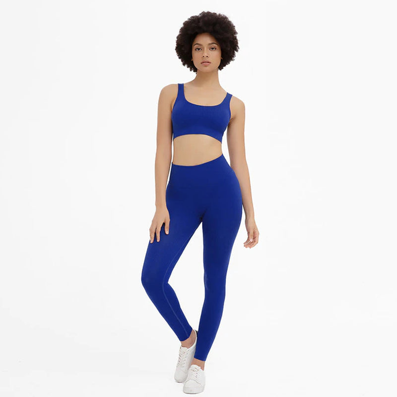 Hot#Seamless Yoga Set Sport Suit Women Workout Clothes Athletic
