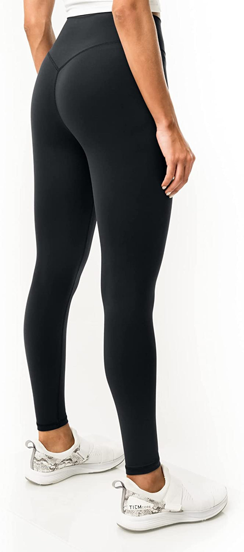 icyzone No Front Seam Workout Leggings for Women, High Waisted Compression  Gym Running Yoga Pants Tummy Control (Black, S) at Amazon Women's Clothing  store